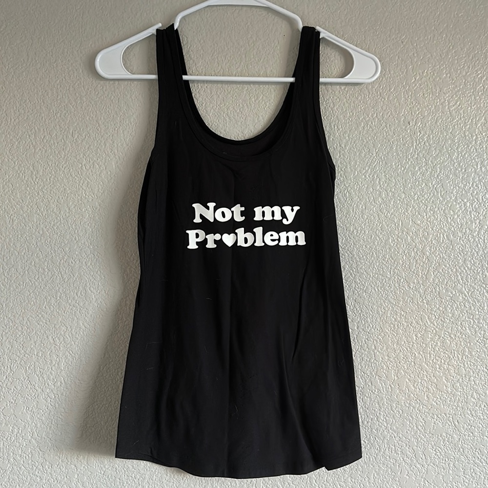 Black tank top